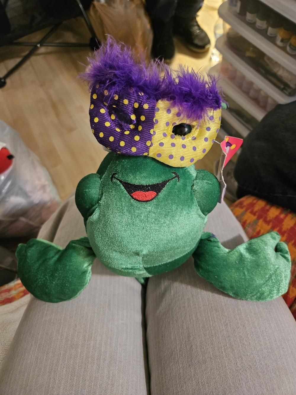 NWT Vintage Mardi Gras Plush Lobster